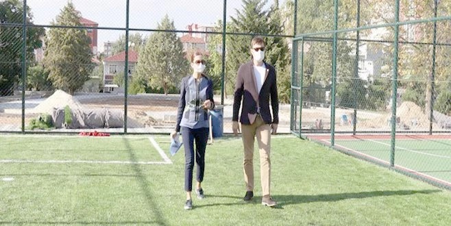 KIZILPINAR'DA PARK YAPIM ÇALIŞMALARI DEVAM EDİYOR